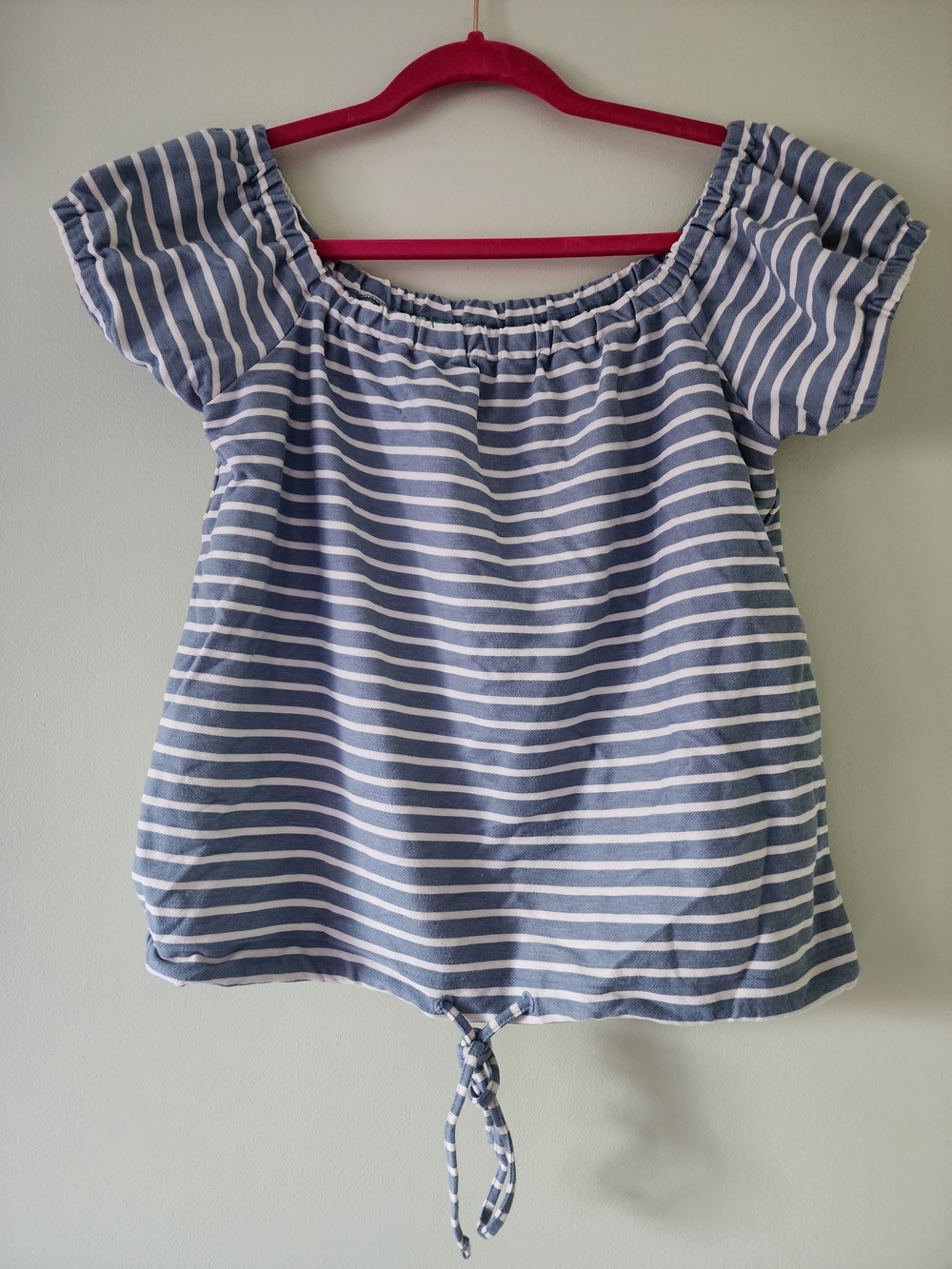 Madewell Striped Off-Shoulder Top